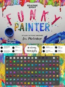 GraphicRiver - Funky Painter Photoshop Creative Kit