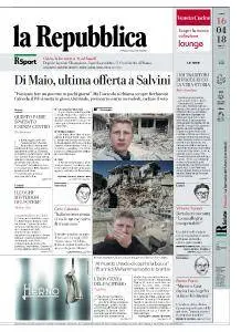 la Repubblica - 16 Aprile 2018