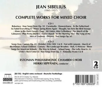 Estonian Philharmonic Chamber Choir, Heikki Seppanen - Sibelius: Complete Works for Mixed Choir (2015) 2CDs