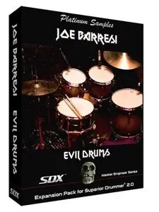 Platinum Samples Joe Barresi Evil Drums SDX Expansion HYBRiD DVDR