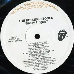 Rolling Stones ‎– Sticky Fingers {MFSL, Japan} Vinyl Rip 24/96