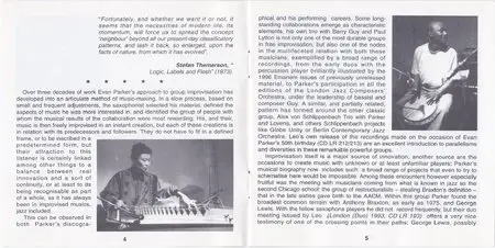 Evan Parker - Synergetics - Phonomanie III (1996) [2CD] {Leo Records}