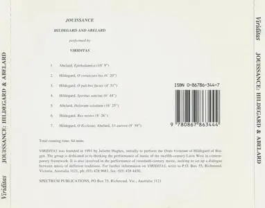 Hildegard von Bingen & Peter Abelard - Jouissance - Ensemble Viriditas (1993) {Spectrum Publications 0 86786 344 7}