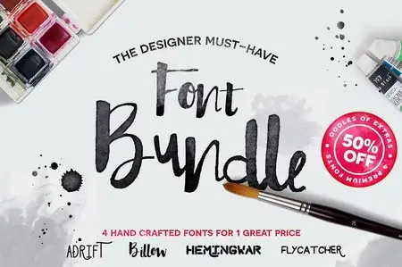 CreativeMarket - Hand Drawn Font Bundle