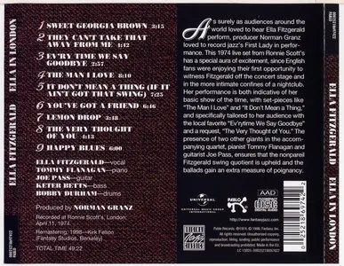 Ella Fitzgerald - Ella in London (1974) (Reissued 1998)