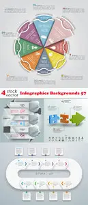 Vectors - Infographics Backgrounds 57