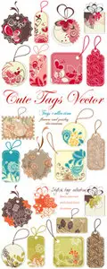 Cute Tags Vector
