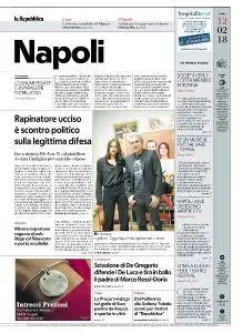 la Repubblica Napoli - 12 Febbraio 2018