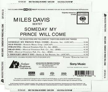 Miles Davis Sextet - Someday My Prince Will Come (1961) [Analogue Productions, Remastered 2010]