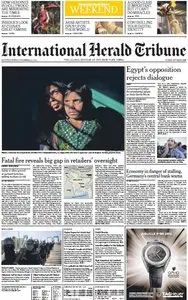 International Herald Tribune from Saturday, 08. December 2012