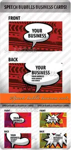 Speech bubble business card