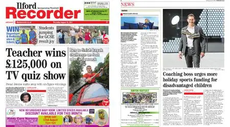 Wanstead & Woodford Recorder – August 19, 2021
