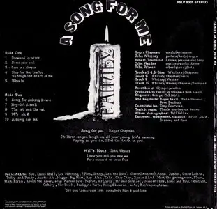 Family - A Song for Me (1970) [2004, Air Mail Recordings, AIRAC 1086]