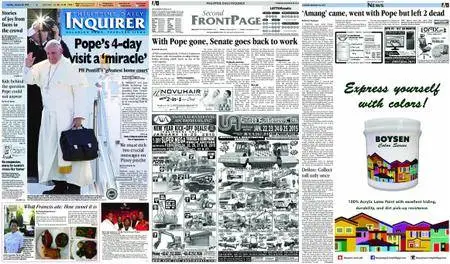 Philippine Daily Inquirer – January 20, 2015