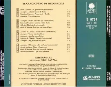 El Cancionero De Medinaceli - Hesperion XX - Jordi Savall