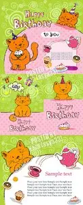 Cat birthday cards