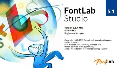 FontLab Studio 5.1.4 build 4868 Mac OS X