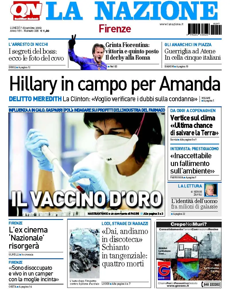 La Nazione 07.12.2009