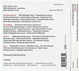 Peter Erskine Trio, John Taylor, Palle Danielson - As It Was (2016) {4CD Old and New Masters Series ECM 2490-93}