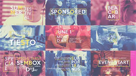 Quick Slideshow Opener | Festival Event Promo - Project for After Effects (VideoHive)