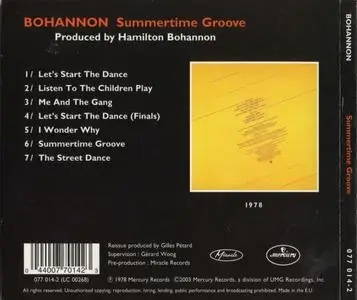 Bohannon - Summertime Groove (1978) {Mercury}