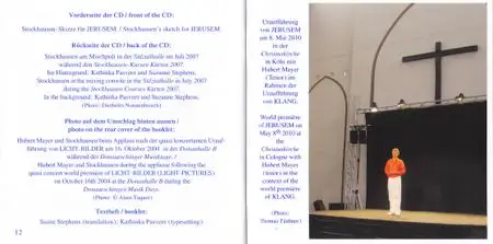 Karlheinz Stockhausen - Jerusem, 18 Stunde aus Klang (2010) {Stockhausen-Verlag No. 96}