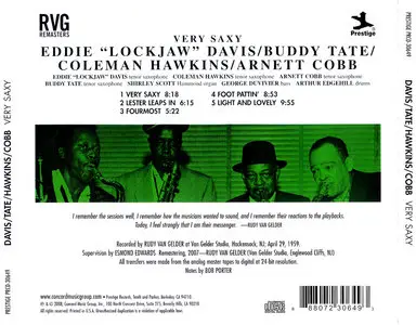 Eddie "Lockjaw" Davis - Very Saxy (2008)