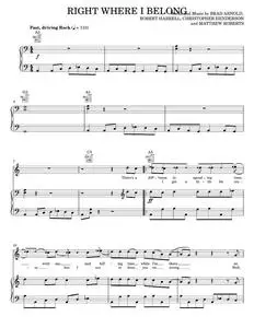 Right where i belong - 3 Doors Down (Piano-Vocal-Guitar)