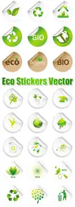 Eco Stickers Vector