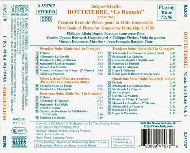Philippe Allain-Dupre, Philippe Pierlot, Vincent Dumestre, Jean-Francois Bouges - Hotteterre: Music for Flute, Vol.1 (1997)