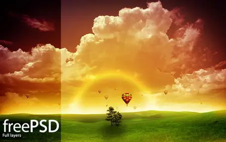 free PSD  Amanecer