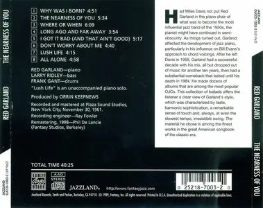 Red Garland - The Nearness of You (1961) [Remastered 1998]