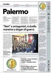 la Repubblica Palermo - 22 Febbraio 2018