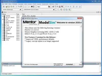 Mentor Graphics ModelSim 2020.4