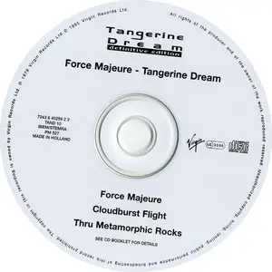 Tangerine Dream - Force Majeure (1979)  [1995, Definitive Edition, SBM Remaster] (ReUpload)