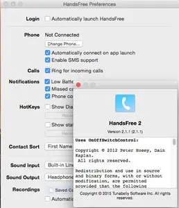 HandsFree 2.1.1 Mac OS X