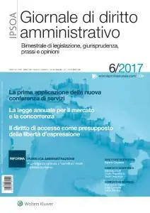 Giornale di diritto amministrativo N.6 - Novembre-Dicembre 2017