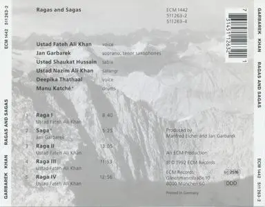 Jan Garbarek / Ustad Fateh Ali Khan & Musicians From Pakistan - Ragas And Sagas (1992) {ECM 1442}