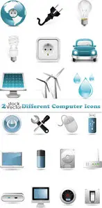 Vectors - Different Computer Icons