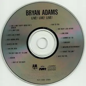 Bryan Adams - Live! Live! Live! (1988) [Japanese Edition] Repost
