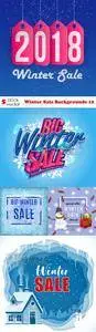 Vectors - Winter Sale Backgrounds 12