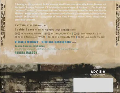 Antonio Vivaldi - Viktoria Mullova - Double Concertos (2008, Archiv Produktion # 477 7466) [RE-UP]