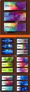 Textural banners vector