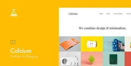 ThemeForest - Calcium v1.4 - Minimalist Portfolio & Blogging Theme - 7021011