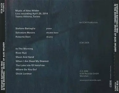 Stefano Battaglia Trio - In The Morning - Music of Alec Wilder (2015) {ECM 2429}