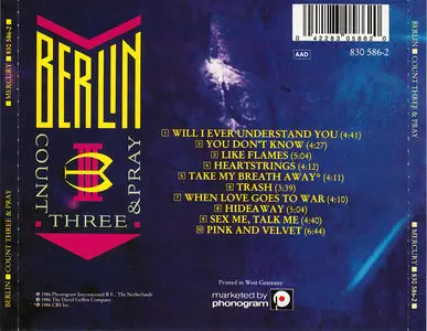 Berlin - Count Three & Pray (1986)
