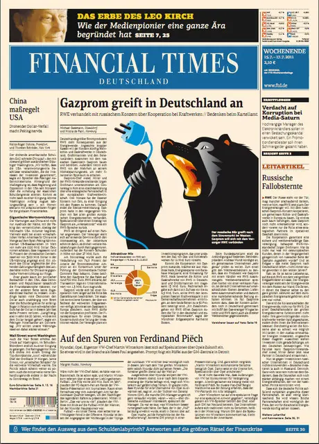 Financial Times Deutschland vom 15 Juli 2011