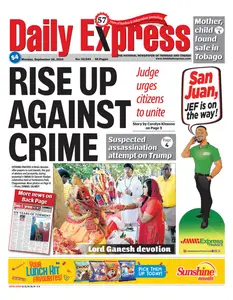 Trinidad & Tobago Daily Express - 16 September 2024