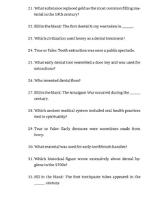 Dentistry: The Unexplained, the Absurd, and the True