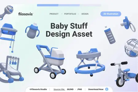 EE - 3D Baby Stuff Asset 83H7YYX